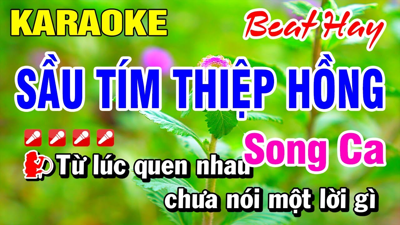 Karaoke Sầu Tím Thiệp Hồng Song Ca (Beat Hay) Nhạc Sống 2025 | Hoài Phong Organ