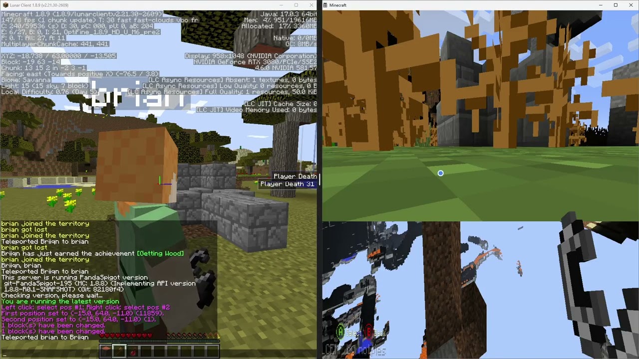Minecraft Legacy Console Edition on a Java server