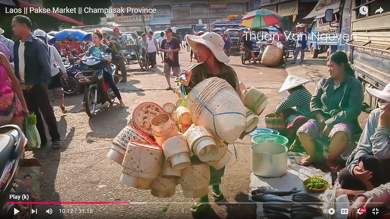 Laos || Pakse Market || Champasak Province