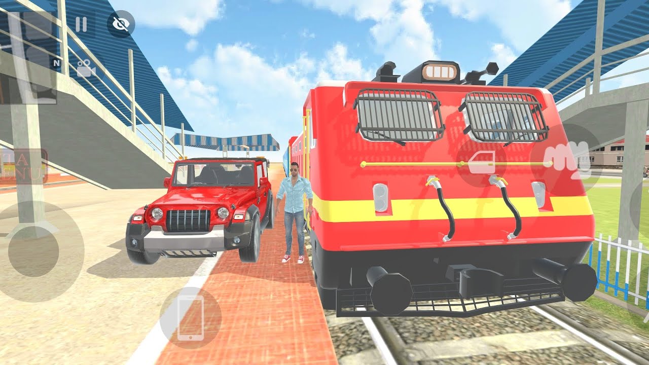 🚂 Train Vs Thar Rox Reaching Amazing! 😍 Epic Race in Indian Theft Auto Simulator | Shorts GamerZ|4K