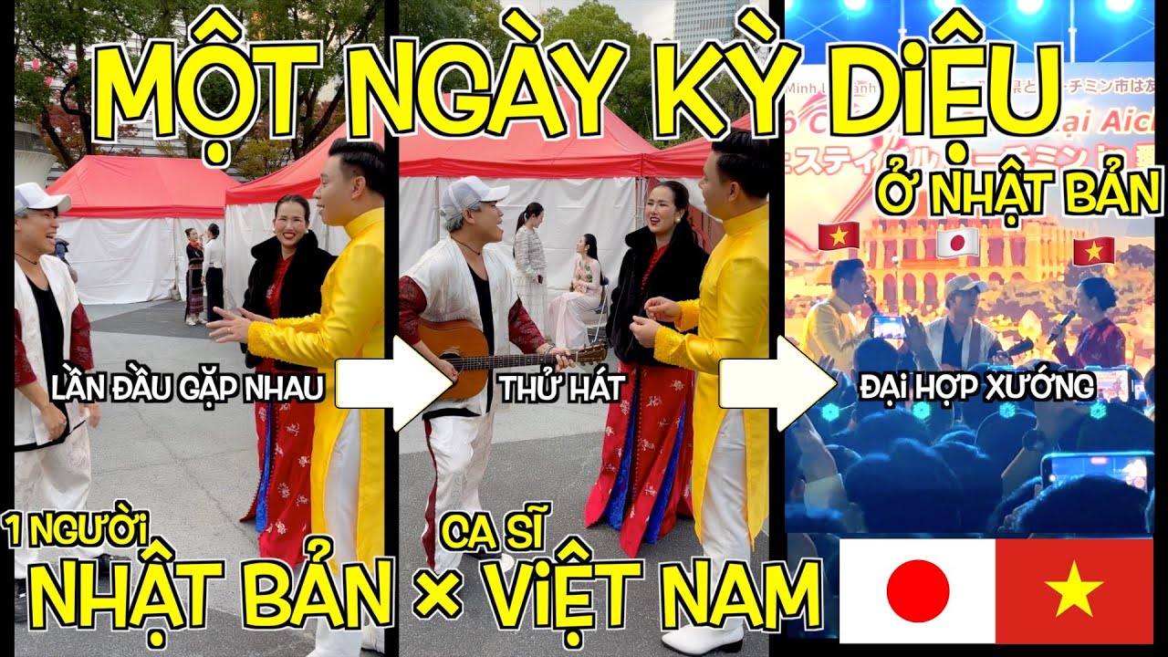 1 người Nhật đứng cùng các ca sĩ nổi tiếng Việt Nam và tạo nên một ngày đại hợp xướng đầy kỳ diệu