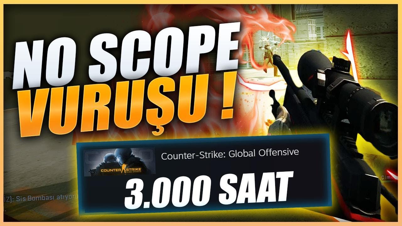 3.000 SAATLİK NO SCOPE VURUŞU ! ADAMI DUVARA ASTIM (CS:GO)