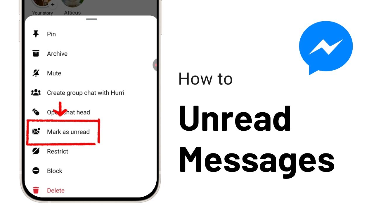 How to Unread Message on Facebook Messenger