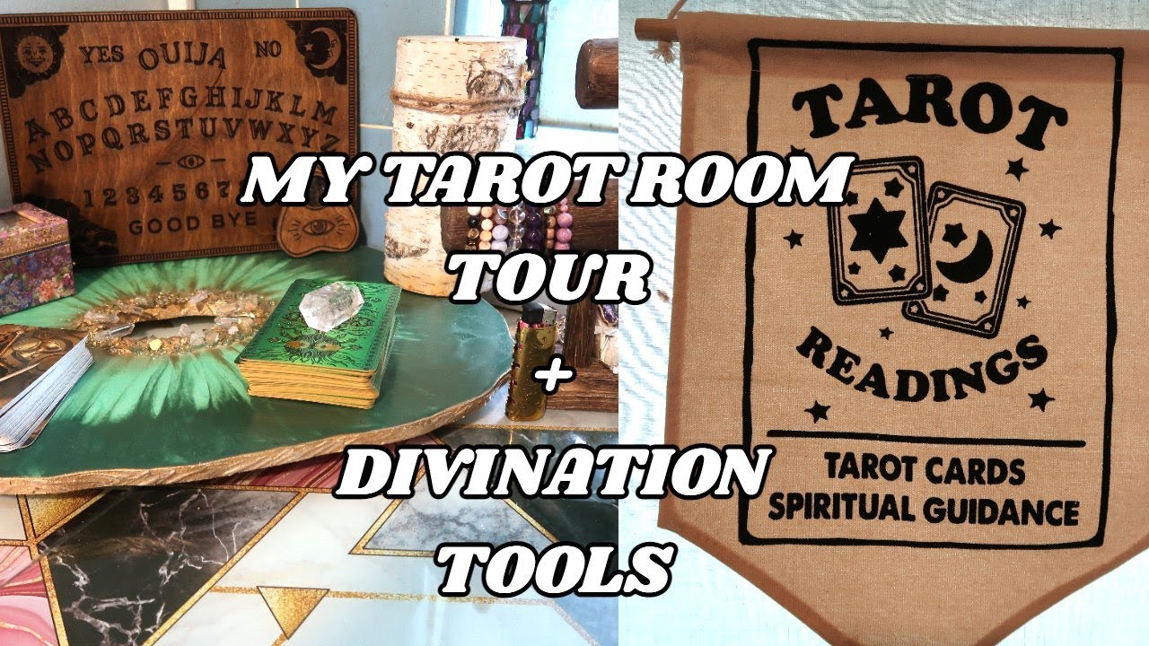 MY TAROT ROOM TOUR + My Favourite Divination Tools 🔮