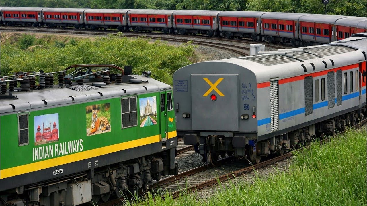 WAP-7 ELECTRIC ENGINE CHANGE TO WDM3D DIESEL LOCOMOTIVE |ON KAZIPET OUTER LINE