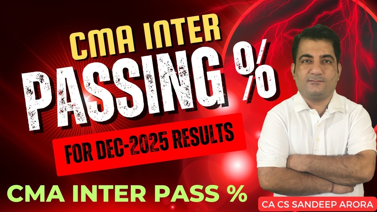 CMA Inter Dec 2025 Result Analysis ! CMA Inter Result Passing Percentage