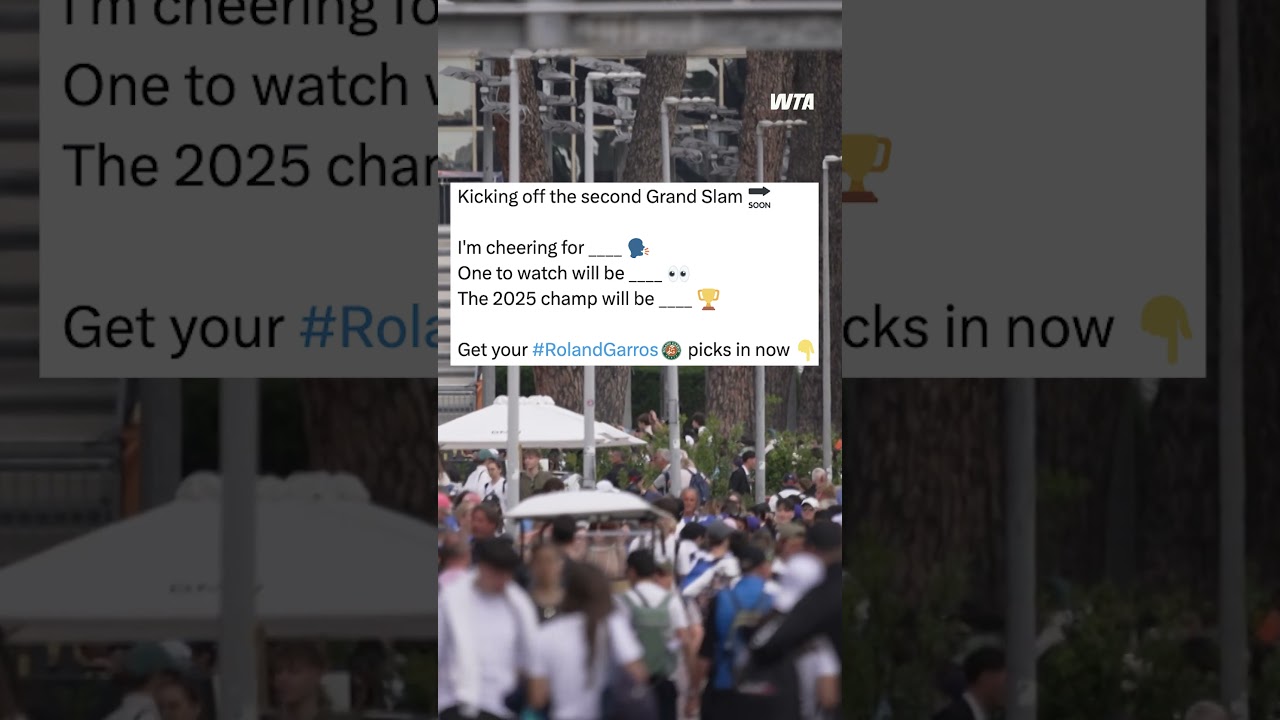 get your Roland Garros picks in now 🗣️ #wta #tennis #sports #rolandgarros
