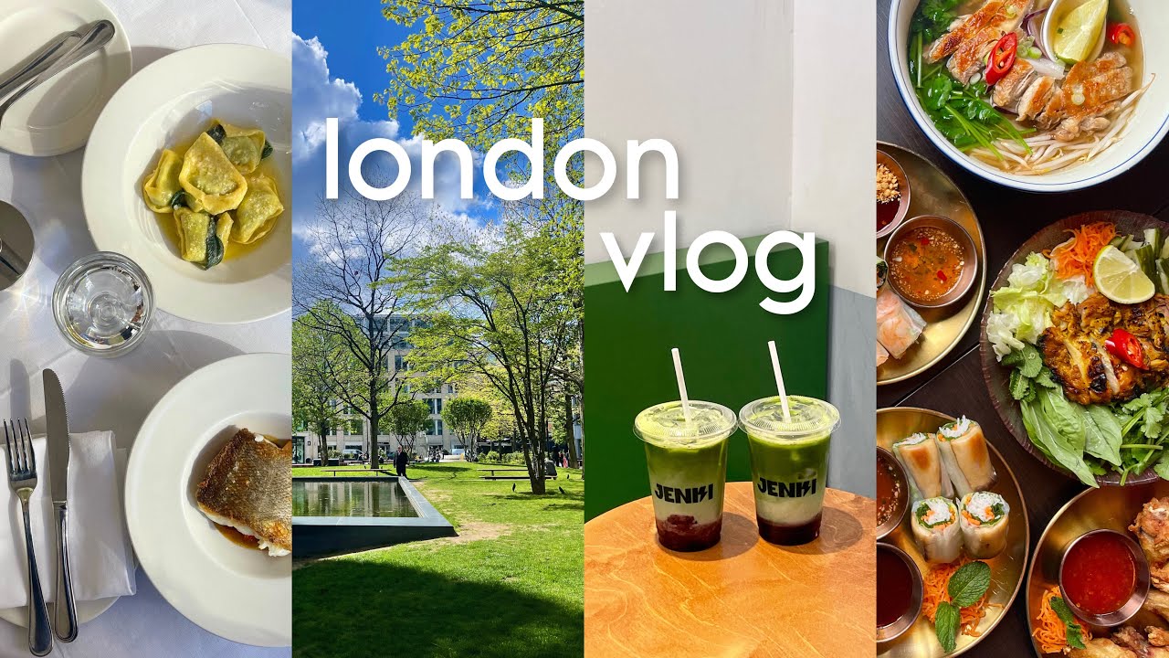 vlog | days in my life living in london, what & where i eat (foodie edition), cafe hopping 