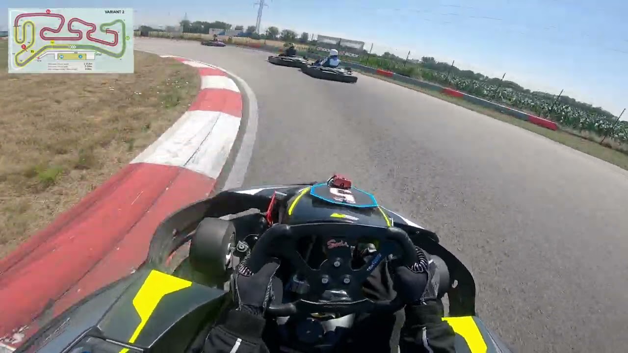 Slovak Karting Center - All 4 layouts (variants) of the track (V1/V2/V3/V4)