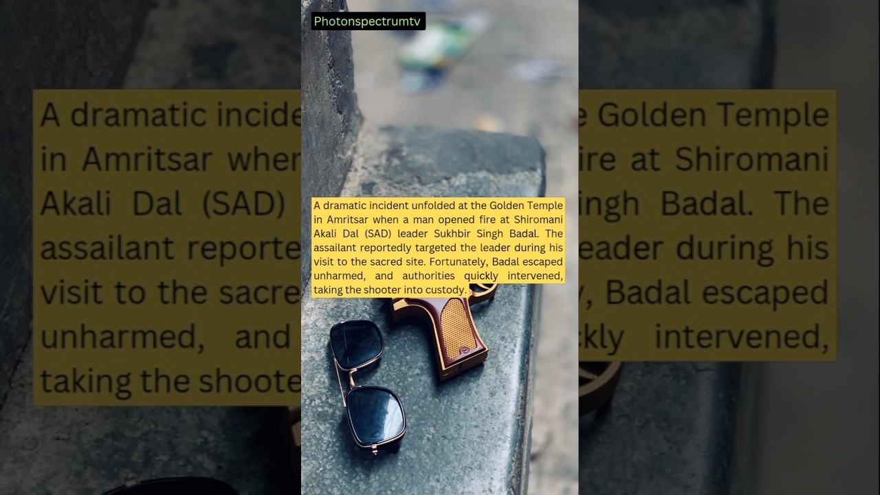 A dramatic incident unfolded at Golden temple Amritsar #goldentemple #gunfire