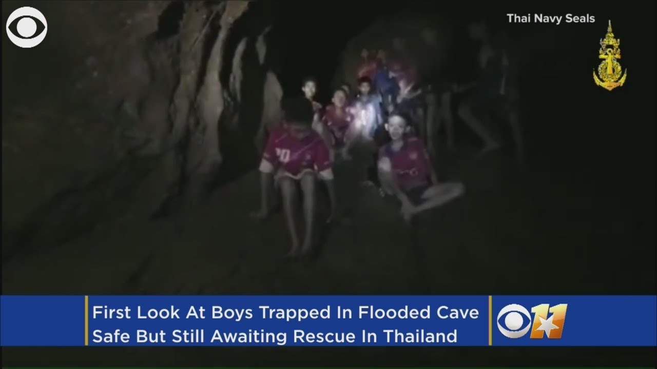 First Video Of Thailand Soccer Team Still Inside Flooded Cave