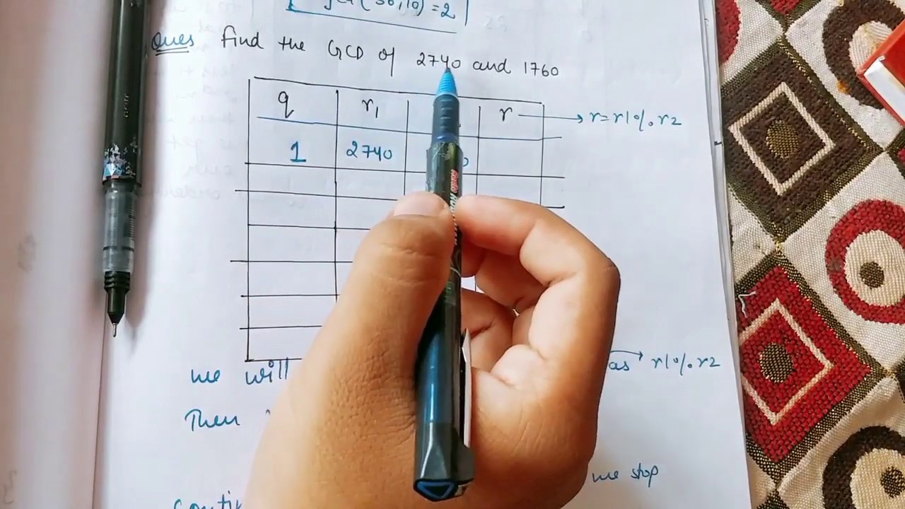 Euclidean Algorithm Numericals in Cryptography | Abhishek Sharma