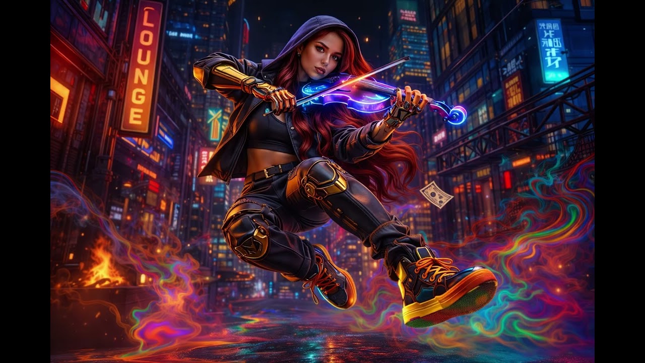The Violin Girl Hiphop – Strings That Shook the Skyline 🌆🎻💥