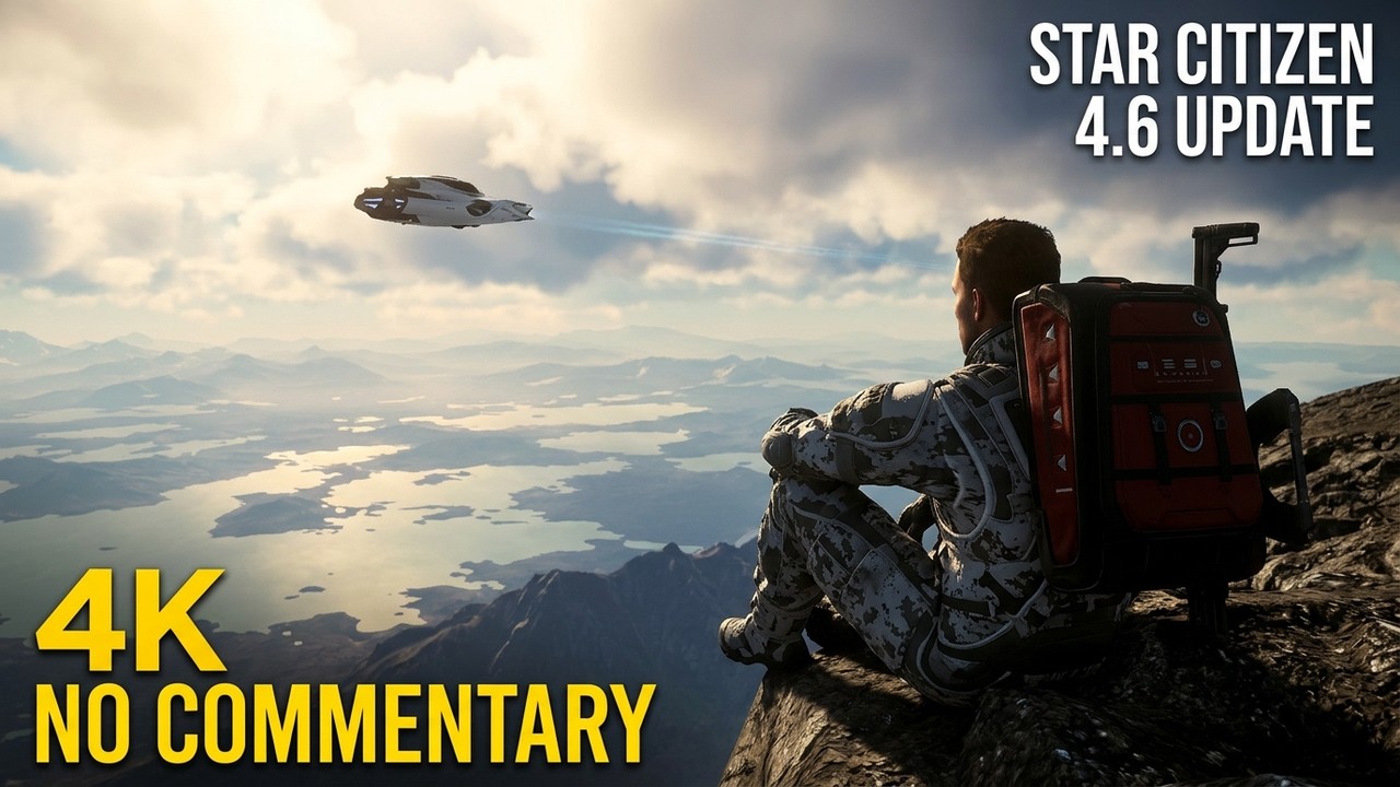Star Citizen 4.6 Update | Relaxing Exploration Gameplay (4K No Commentary)