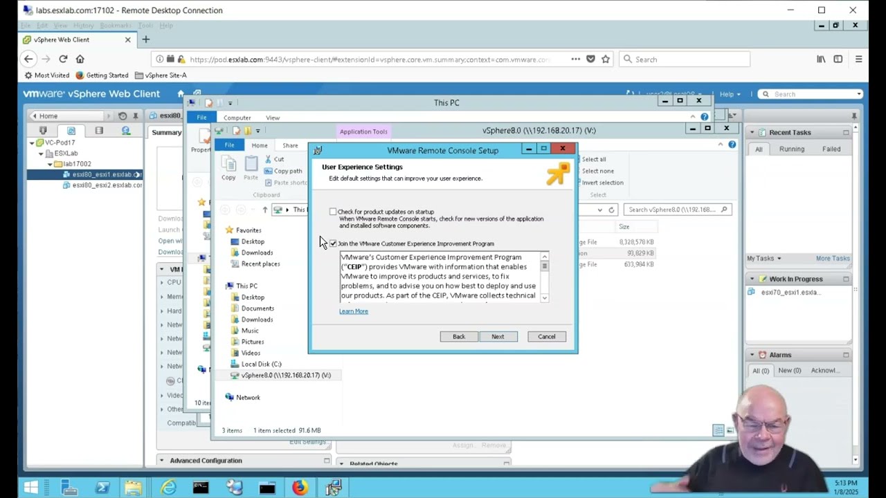 VMware vSphere 8.0 -  How to Perform an Initial Install of ESXi 8.0