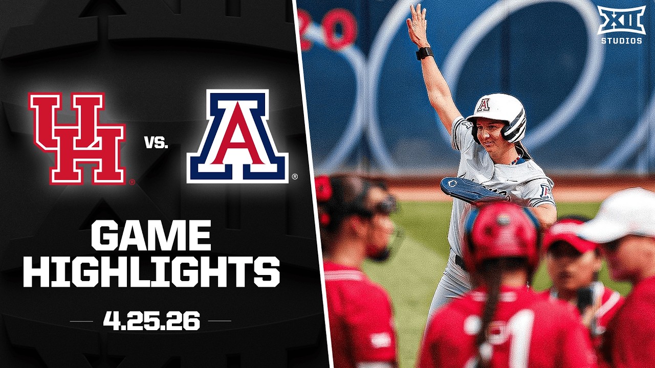 Houston vs. Arizona Highlights (4.25.26) | 2026 Big 12 Softball