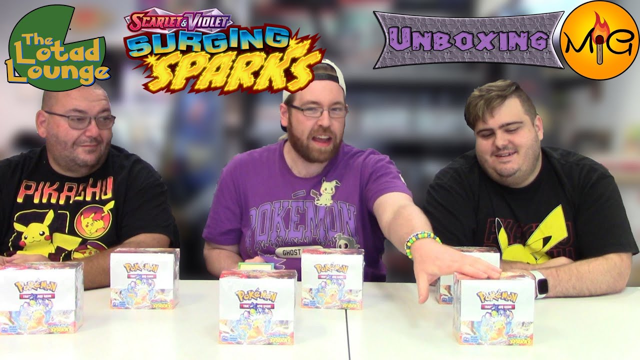 Surging Sparks Release Week: Booster Case Unboxing Part 1