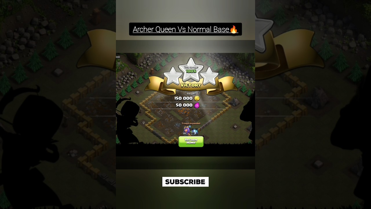Archer Queen Vs Normal Base 🔥 Battle Now 