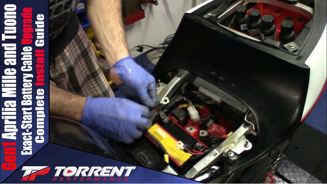 Aprilia Mille And Tuono Exact Start Battery Cable Upgrade