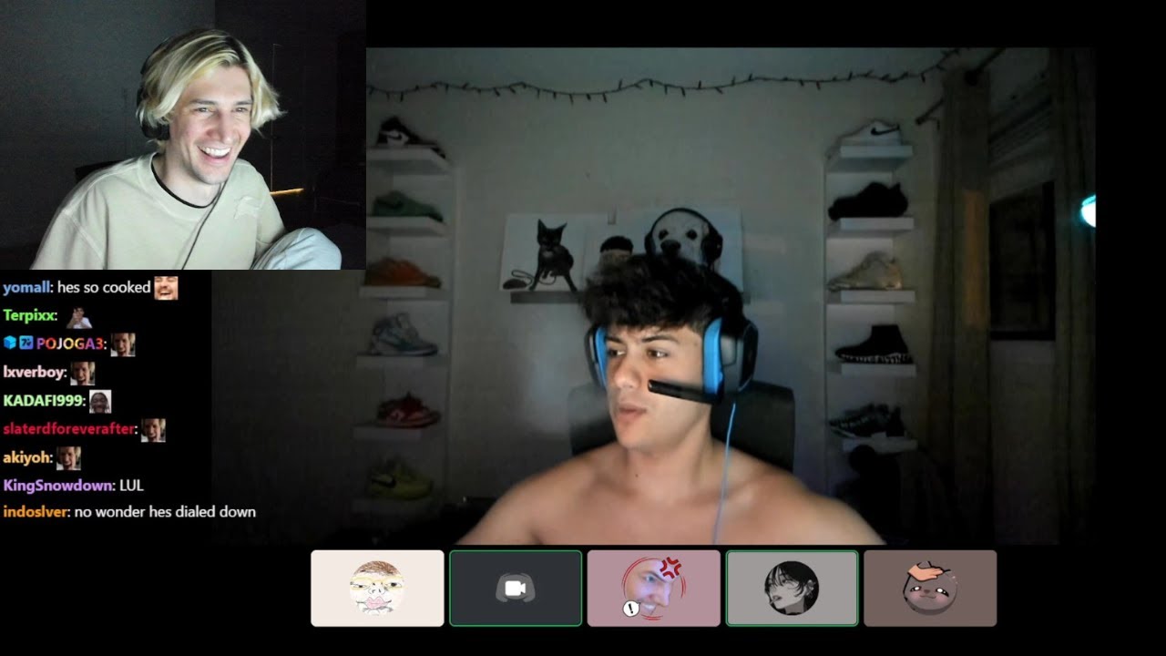 xQc просит StableRonaldo включить функцию &laquo;шорка&raquo; во время трансляции