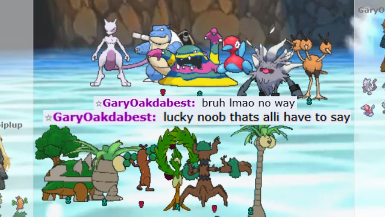 FULL TREE POKEMON TEAM BRUTALLY SMASHED THIS SALTY NOOB ON POKEMON SHOWDOWN!!