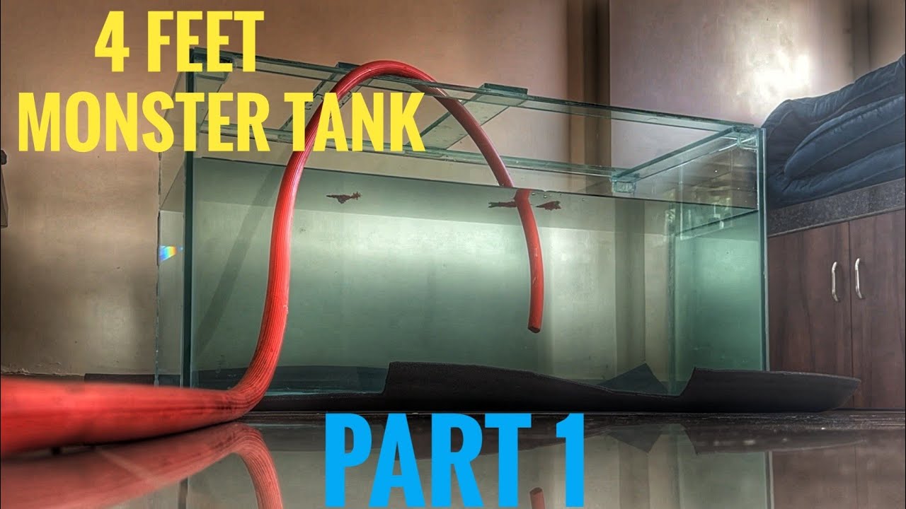 Making 4 ft monster tank 💀 for my Arowana ( Part 1 ) | By Vishal