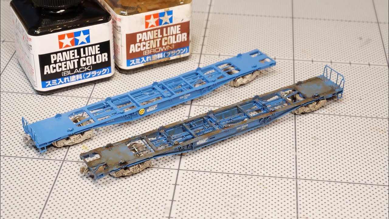 【Nゲージ】コンテナ車のウェザリング (前編) / 鉄道模型