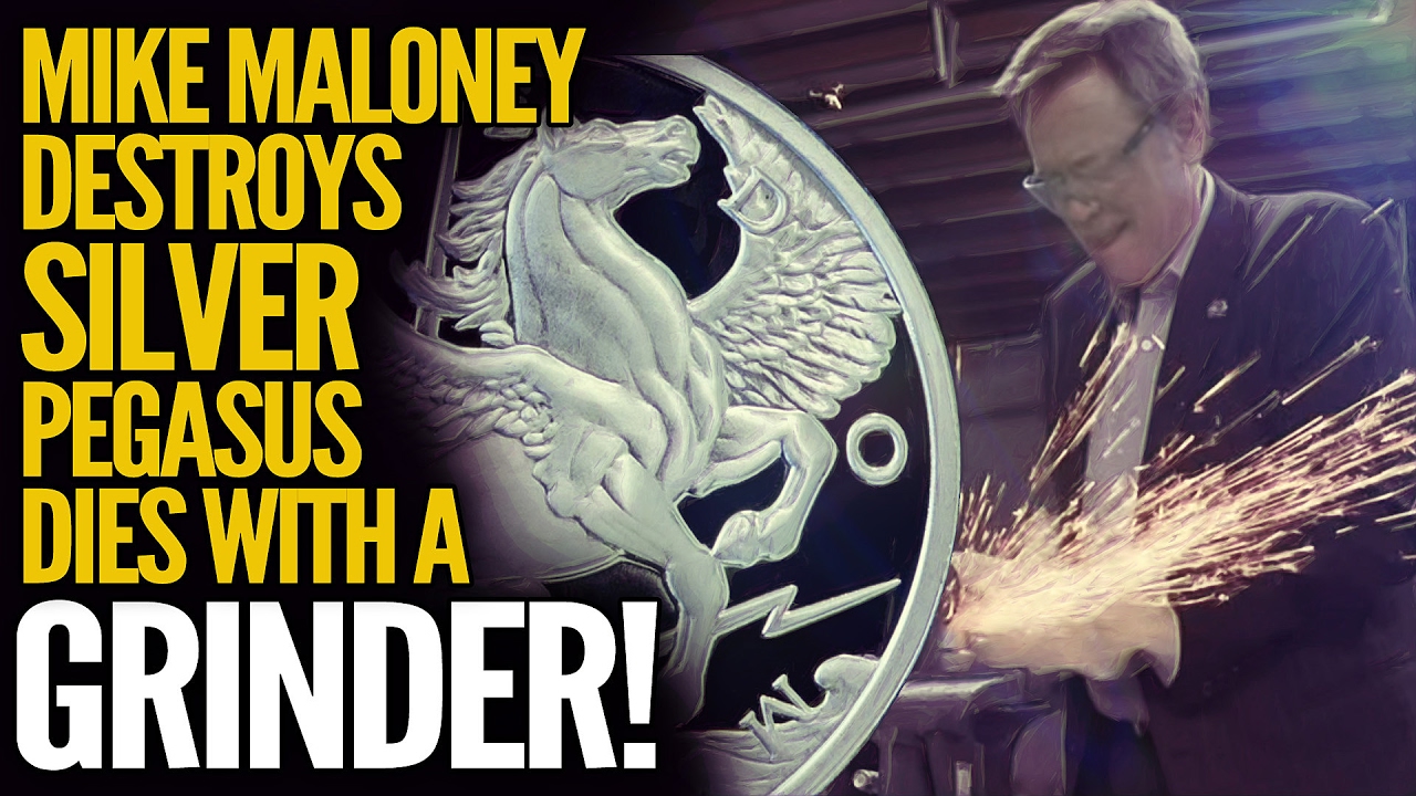 Mike Maloney Destroys Silver Pegasus Dies With A Grinder!