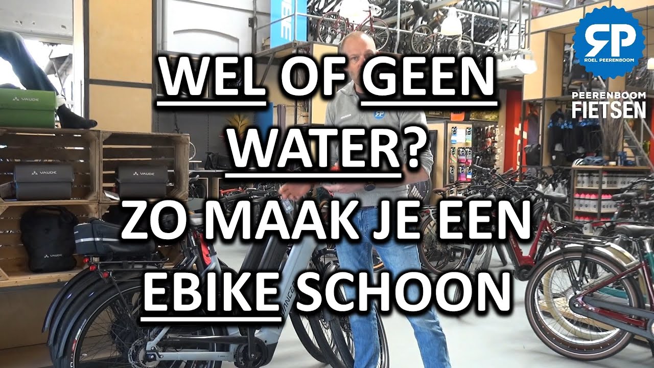 WEL OF GEEN WATER? ZO MAAK JE EEN EBIKE SCHOON