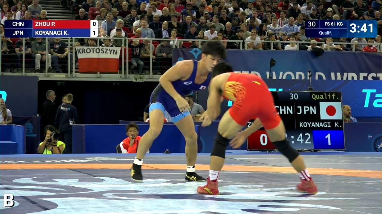 Qual. FS - 61 kg: P. ZHOU (CHN) v. K. KOYANAGI (JPN)