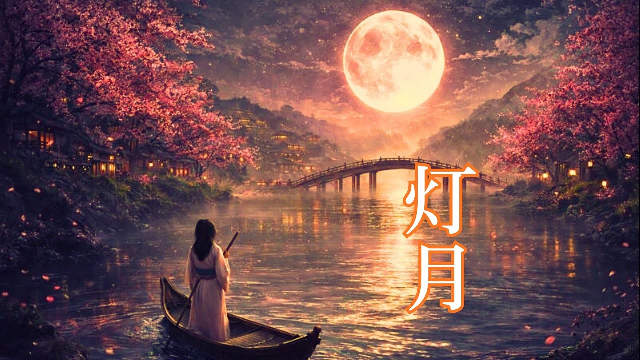 灯月｜月明かりと灯りに包まれる 和風アンビエントBGM / Lantern Moon | Warm Japanese Ambient Music at Night
