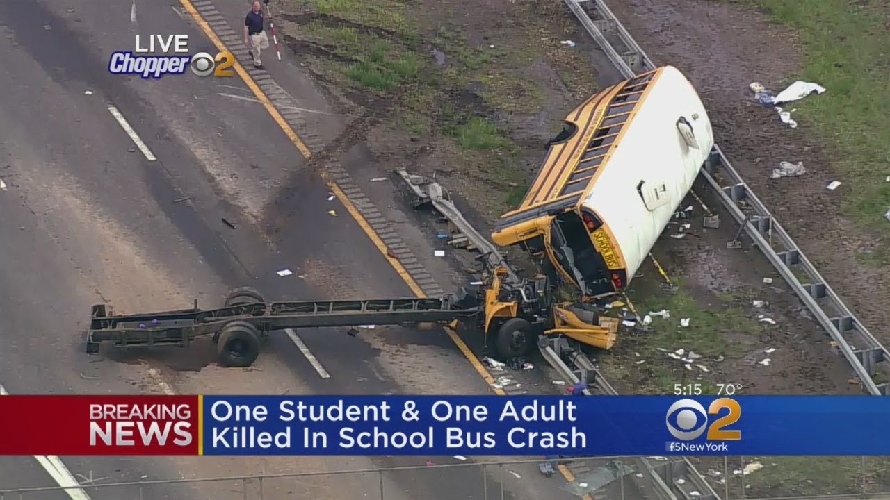 Chopper 2 Over Scene Of Deadly School Bus Crash