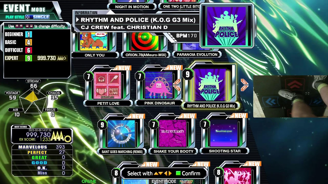 trying new theme on (Stepmania 5 DDR A3 Theme)