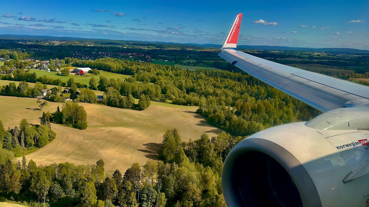 [4K] – Beautiful Oslo Landing – Norwegian Air Shuttle – Boeing 737-800 – OSL – LN-NIP – SCS 1533