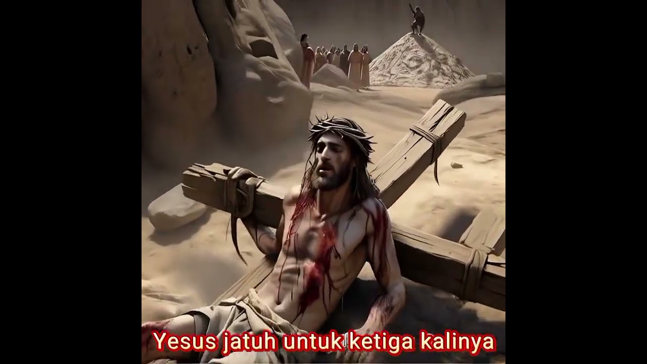 9/14 Peristiwa Jalan Salib Yesus jatuh untuk ketiga kalinya #bible #injil #sacrificeofjesus