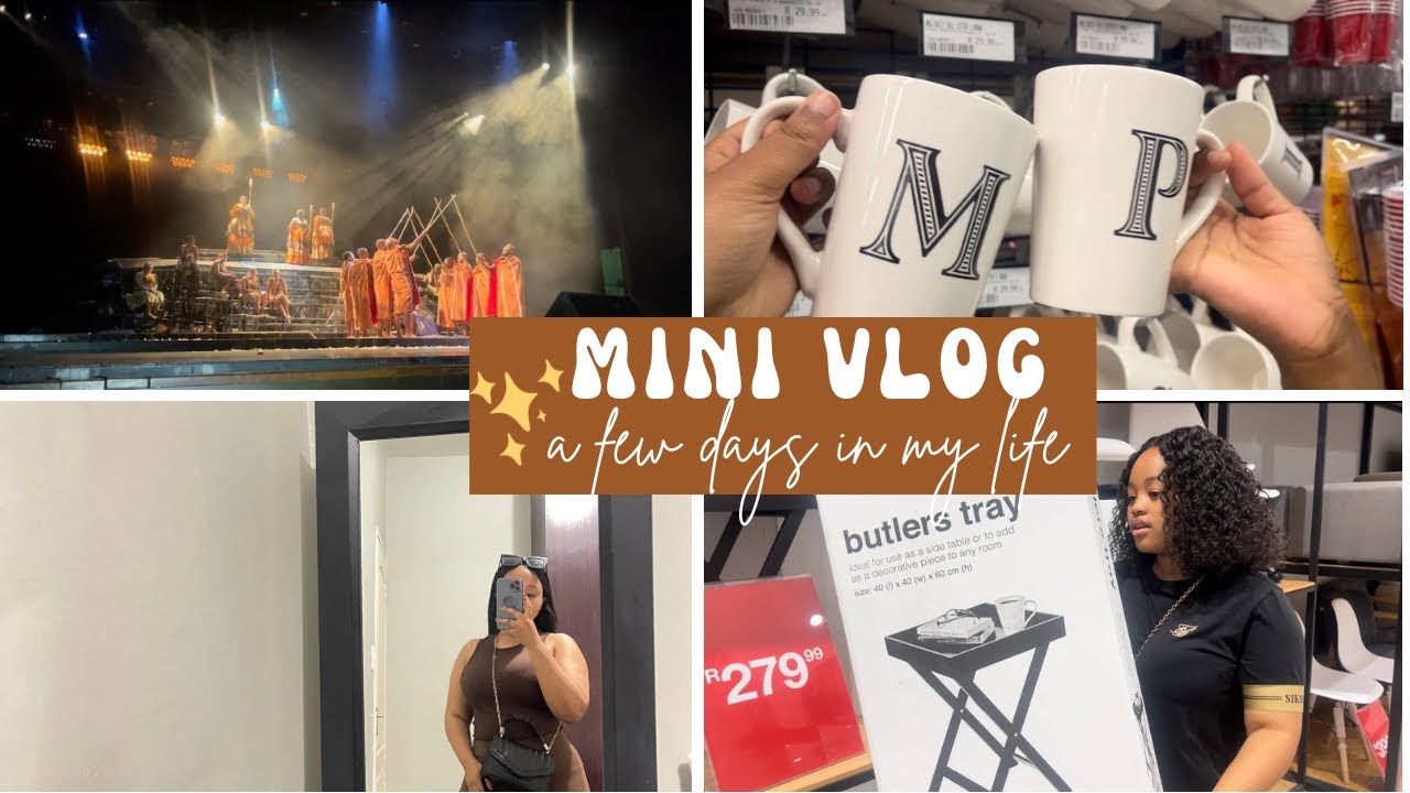 #vlog | A few days in my life| shopping | Thaba Bosiu the musical | Pacofs |