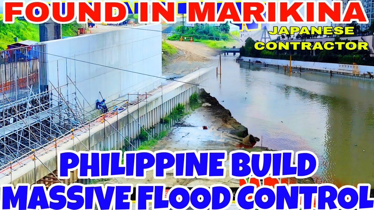 Philippine Build Massive Flood Control Project Found in Marikina to Pasig City Wow Amazing