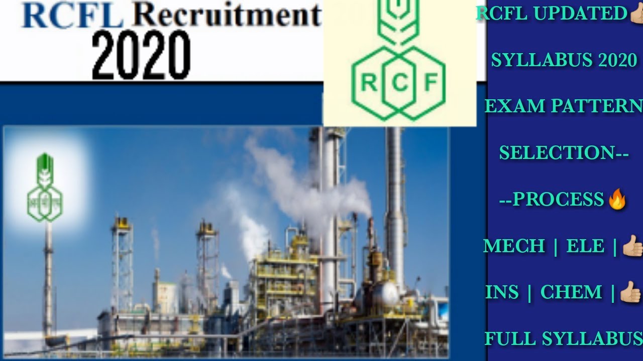 RCFL SYLLABUS 2020 | RCFL 2020 | EXAM PATTERN | SELECTION PARAMETER | IMPORTANT TIP |