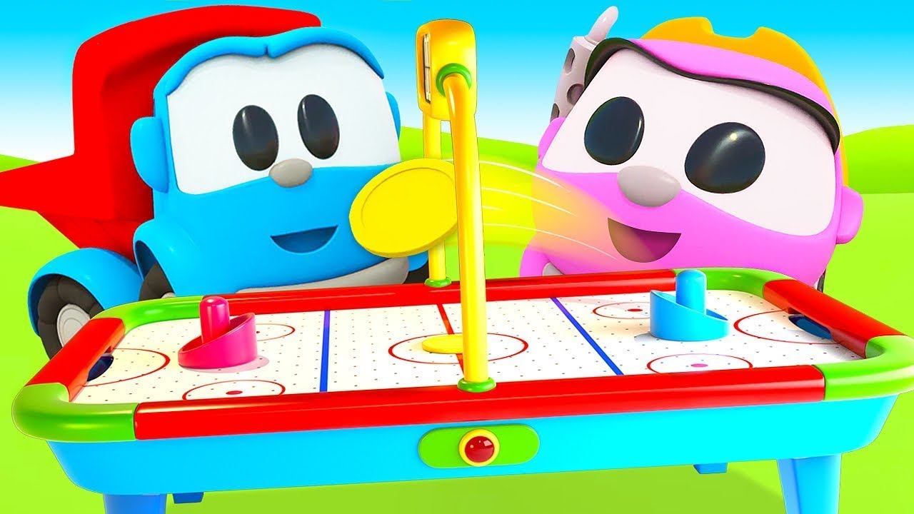 🎡 Leo ve Robotlar Lunaparkta! Yeni Hava Hokeyi ve Dönen Salıncak Macerası ⚙️