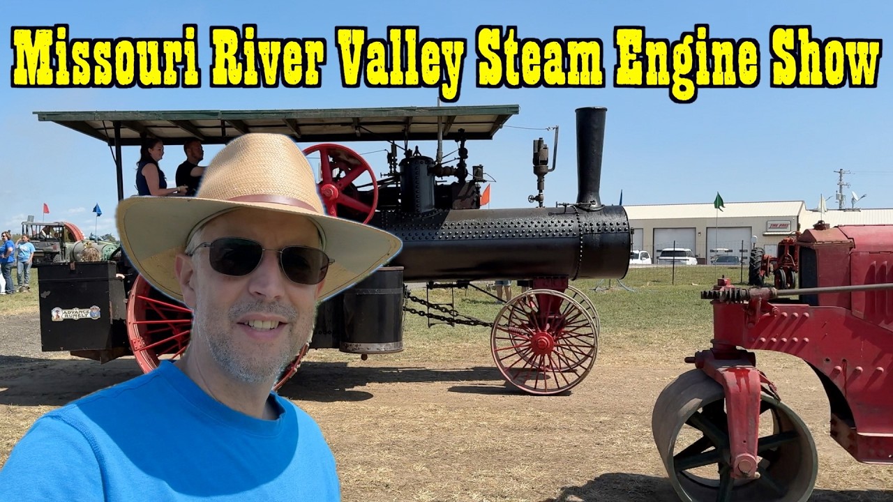 Boonville Missouri tractor show - MRVSEA - Farming demonstrations - antique engines running
