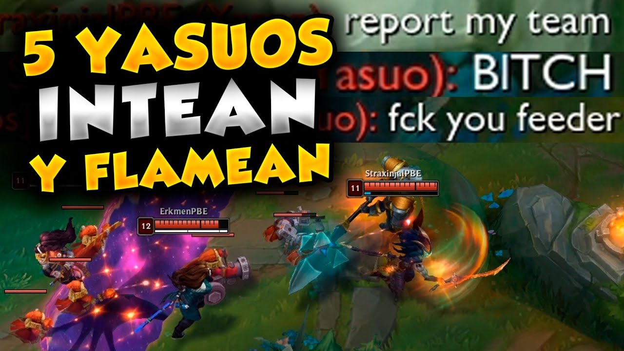 MATAMOS 50 YASUOS EN 20 MINUTOS Y PIDEN REPORT😂¡YASUO FARMING SIMULATOR!