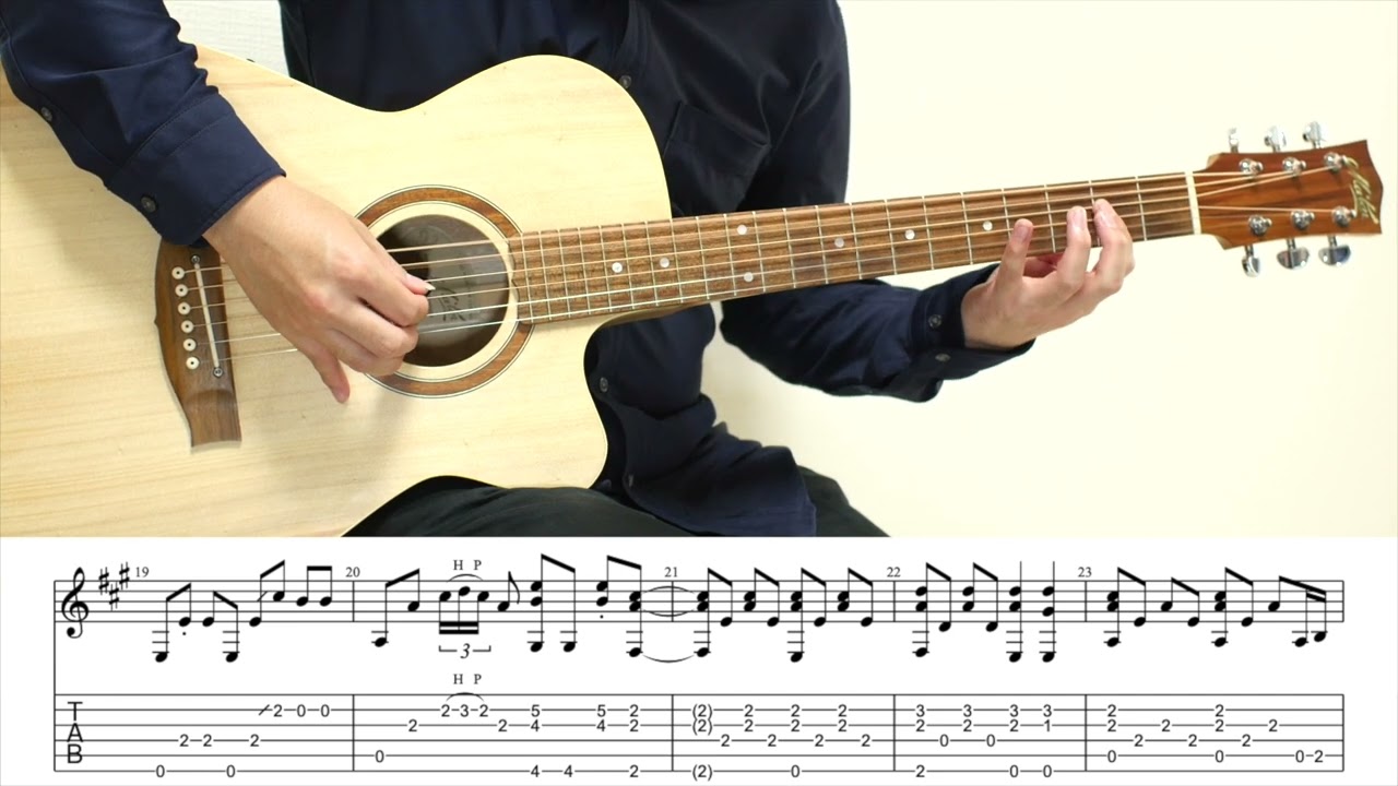 【TAB】Tears in Heven / Eric Clapton Solo Acoustic Guitar