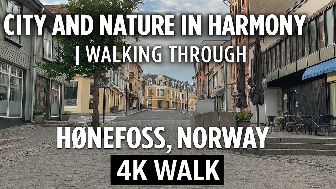 H&oslash;nefoss in Summer: City and Nature Walk