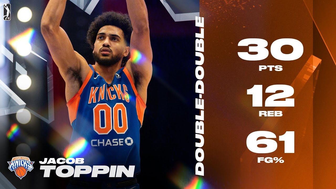 Jacob Toppin Records 30 PTS & 12 REB Double-Double Vs. Nets