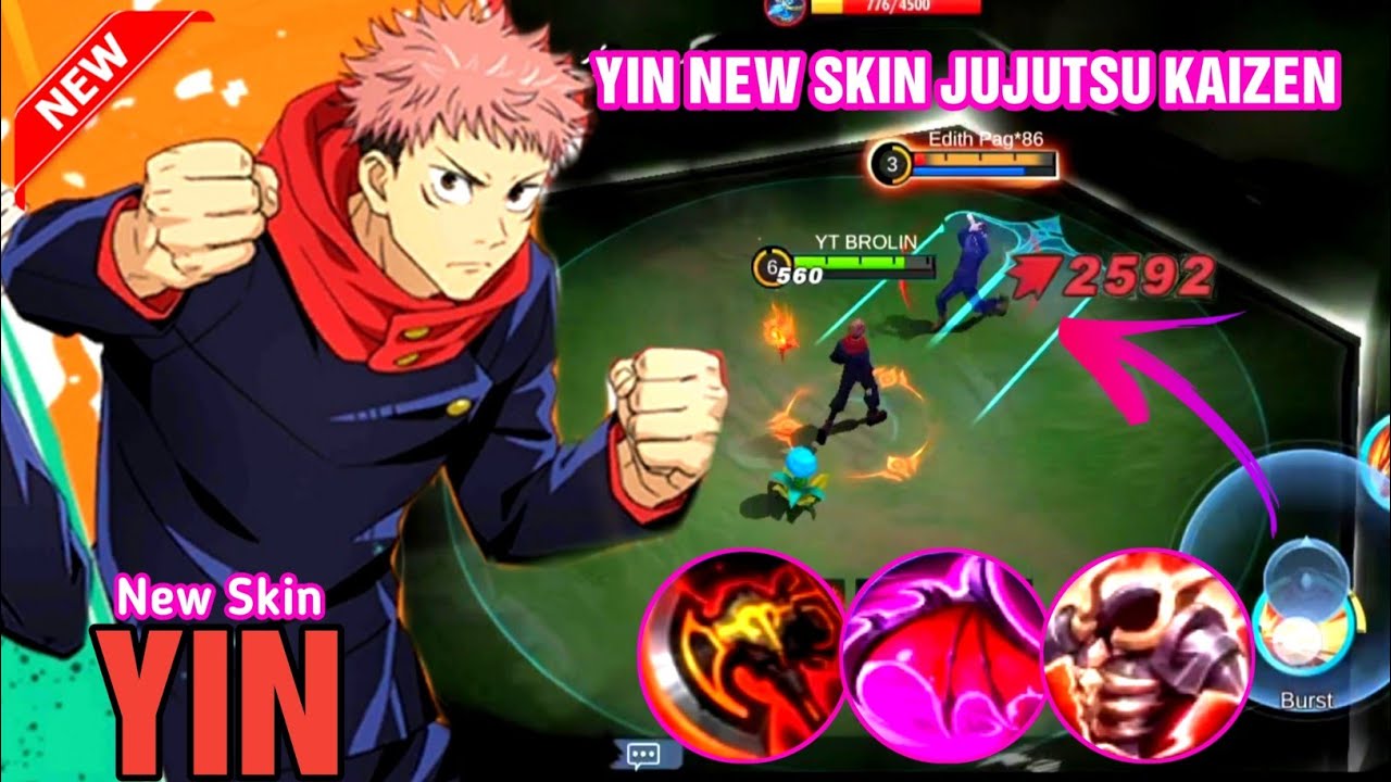 YIN NEW SKIN JUJUTSU KAIZEN BEST BUILD 2023 ~ BUILD TOP 1 GLOBAL YIN ~ MOBILE LEGENDS