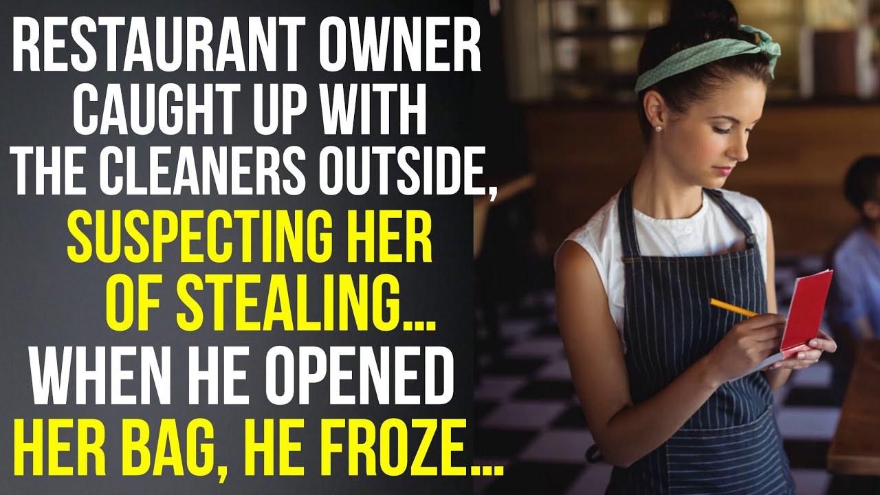 Restaurant Manager Suspected the Cleaner of Stealing… but When He Looked inside Her Bag, He Froze…