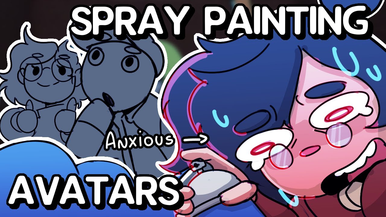 Anxious artist tries Spray Painting avatars in Roblox
