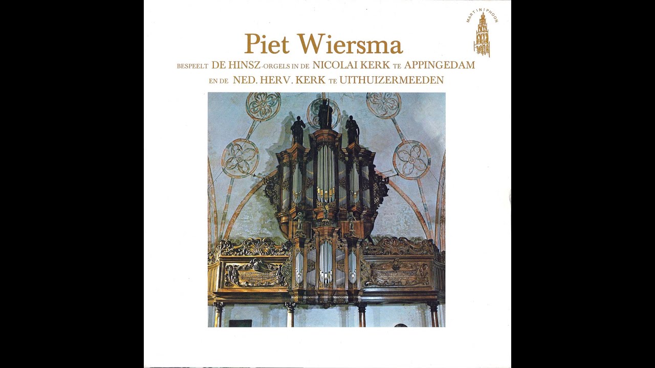 Piet Wiersma bespeelt de orgels in de Nicolaikerk te Appingedam en de N-H. Kerk te Uithuizermeeden.
