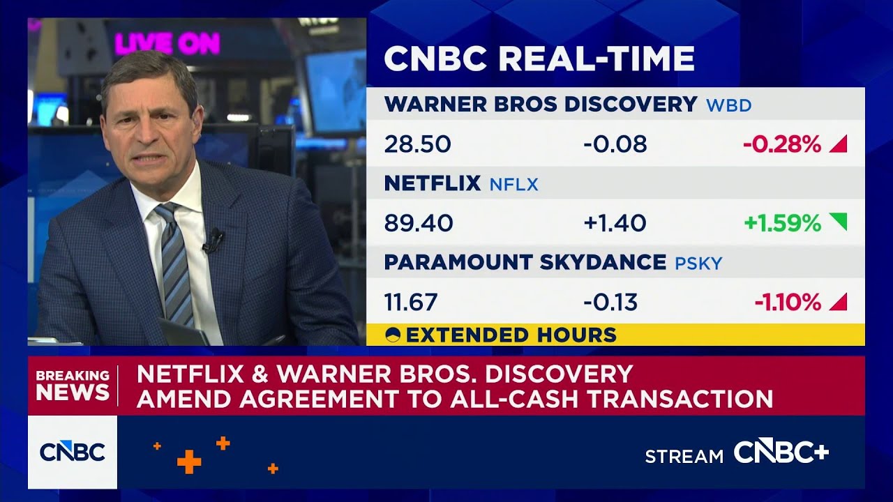 Faber Report: Netflix & Warner Bros. Discovery amend agreement to all-cash transaction