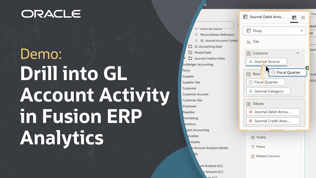 How to Create GL Analysis with CAA in Fusion ERP Analytics
